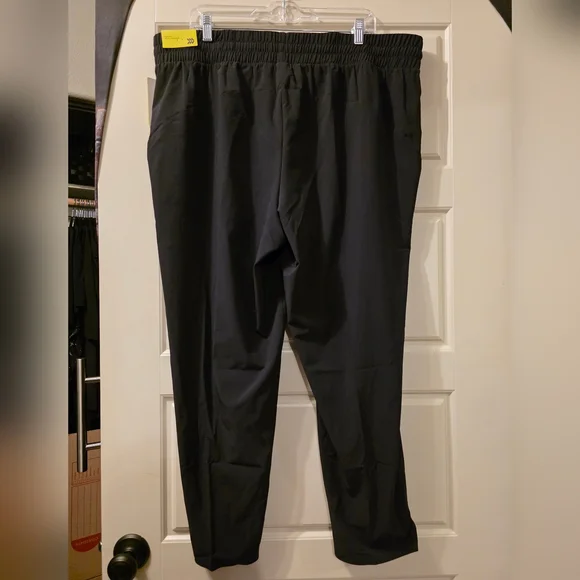 Womens Active Light High-Rise Taper Pants - Black XXL - Picture 6 of 7